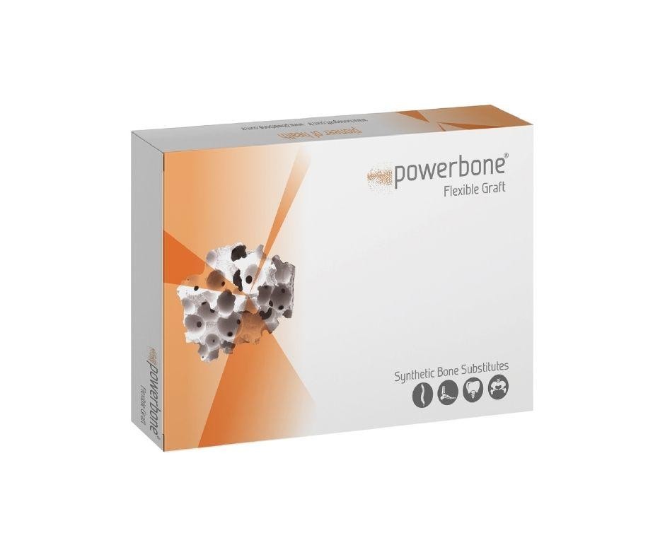 Powerbone β-TCP Flexible Silicat Add.25x25x2mm 2,50 cc